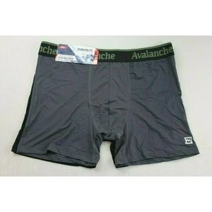 Avalanche Men's Boxer Briefs 2 Pack L Black Grey